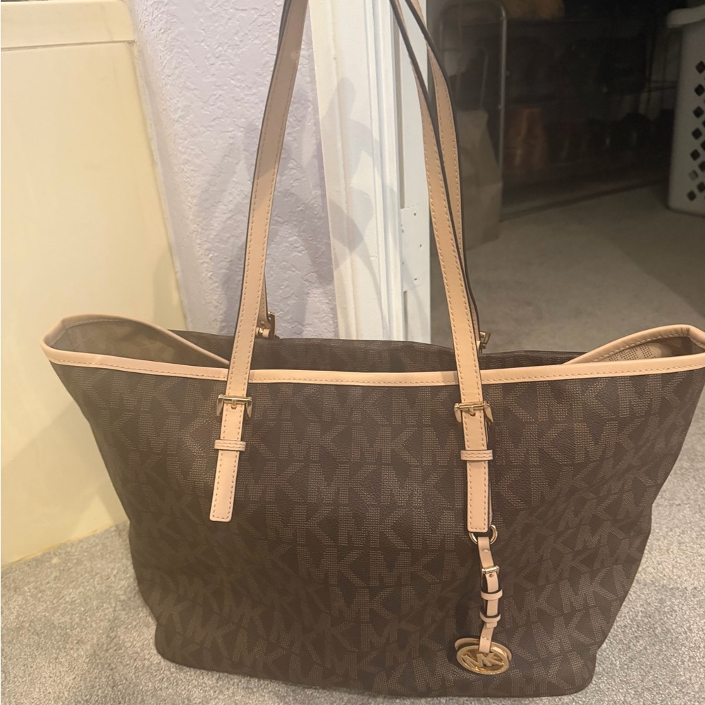 Michael Kors Signature Brown and Tan Tote